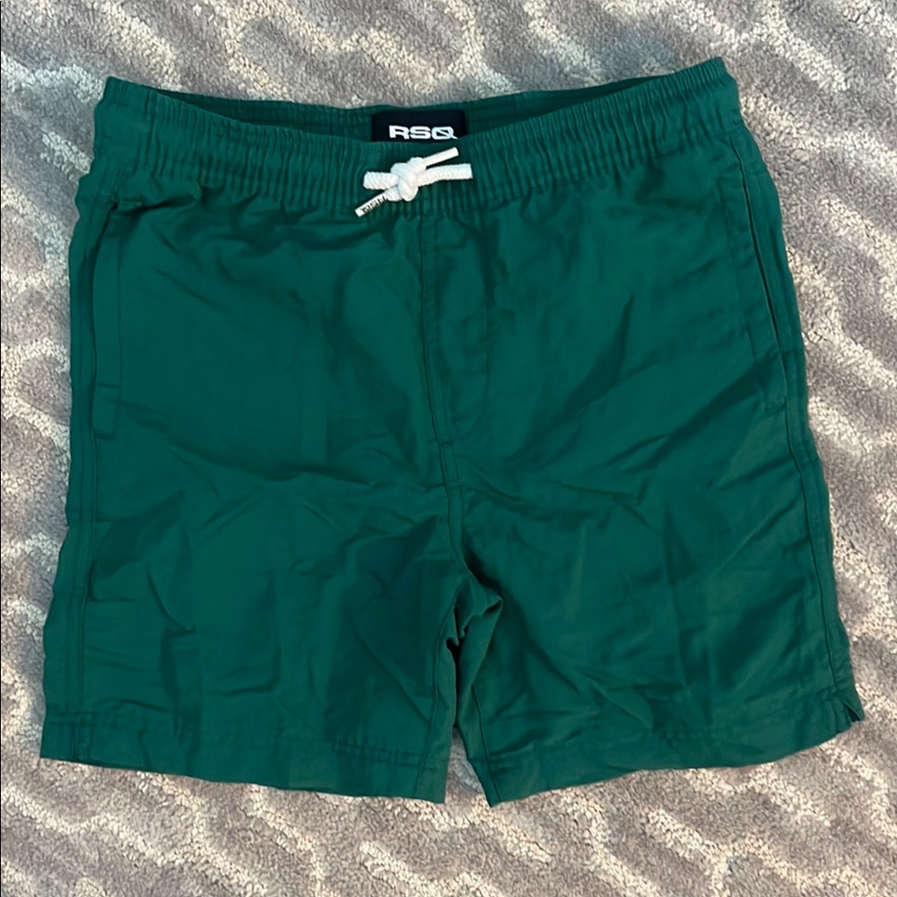 RSQ Kids Green Swim Trunks